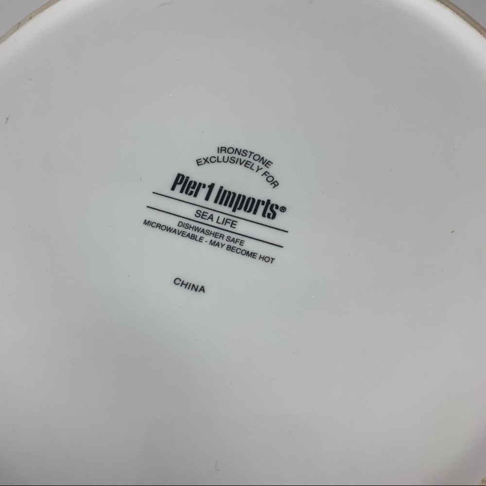 4-Pier One Sea Life 10 3/4” Plate - Picture 8 of 9